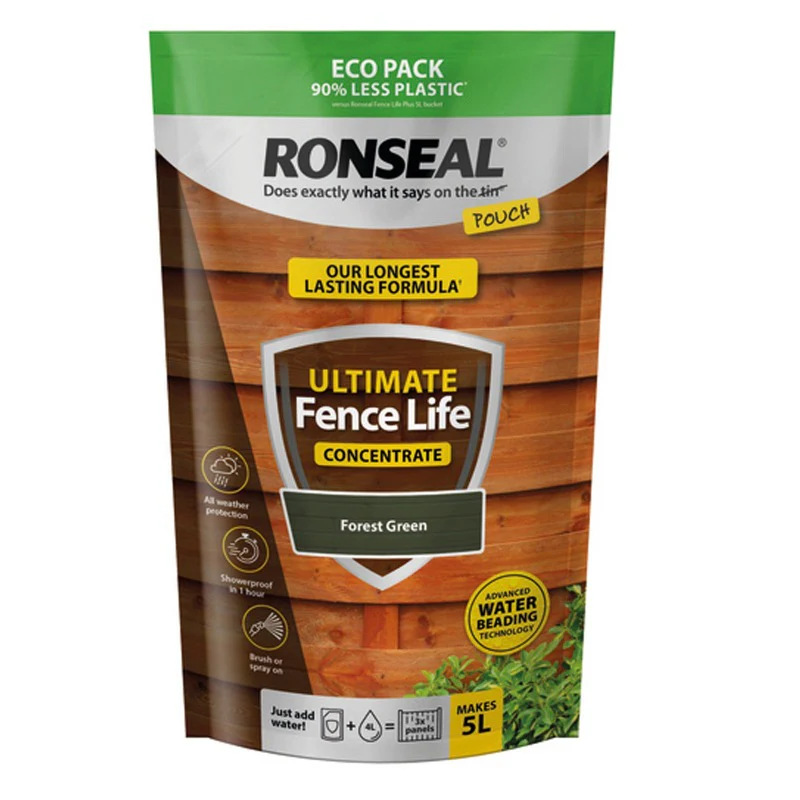 Ronseal Ultimate Fence Life Concentrate Forest Green 950ml - Image 2