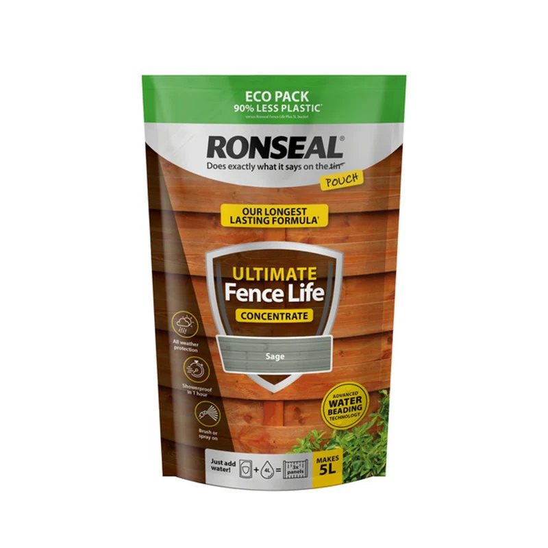Ronseal Ultimate Fence Life Concentrate Sage 950ml - Image 2
