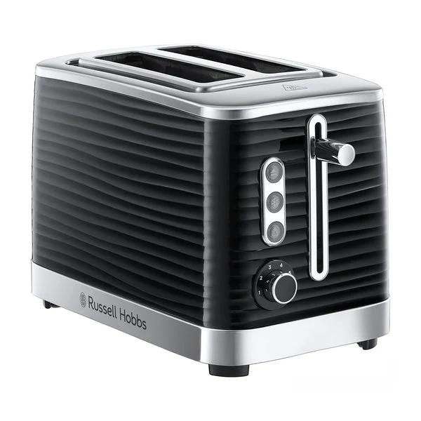 Russell Hobbs Inspire Black 2 Slice Toaster - Image 2