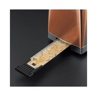 Russell Hobbs Luna Copper Accents 2 Slice Long Slot Toaster - Image 5