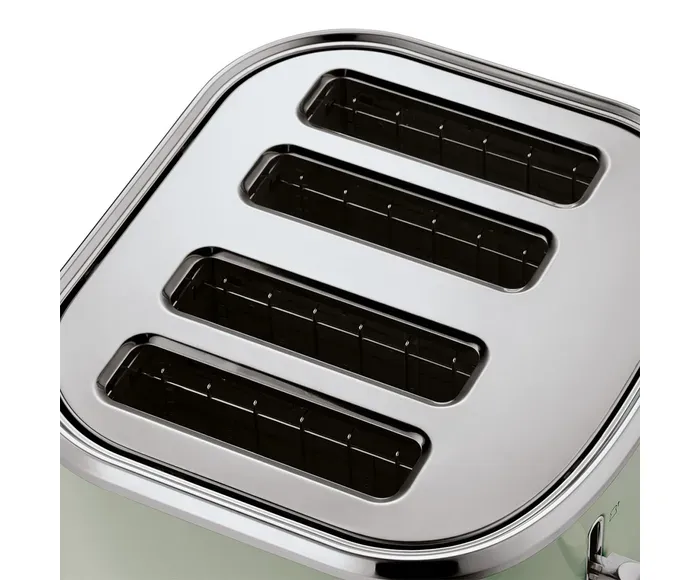 Russell Hobbs Stylevia 4-Slice Toaster – Sage Green - Image 2