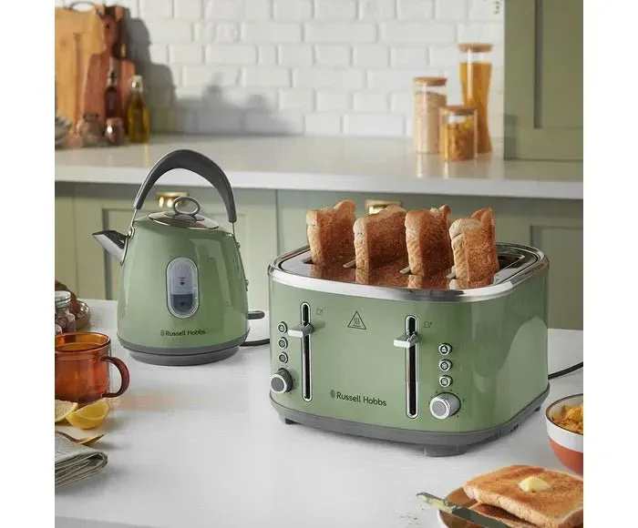Russell Hobbs Stylevia 4-Slice Toaster – Sage Green - Image 5
