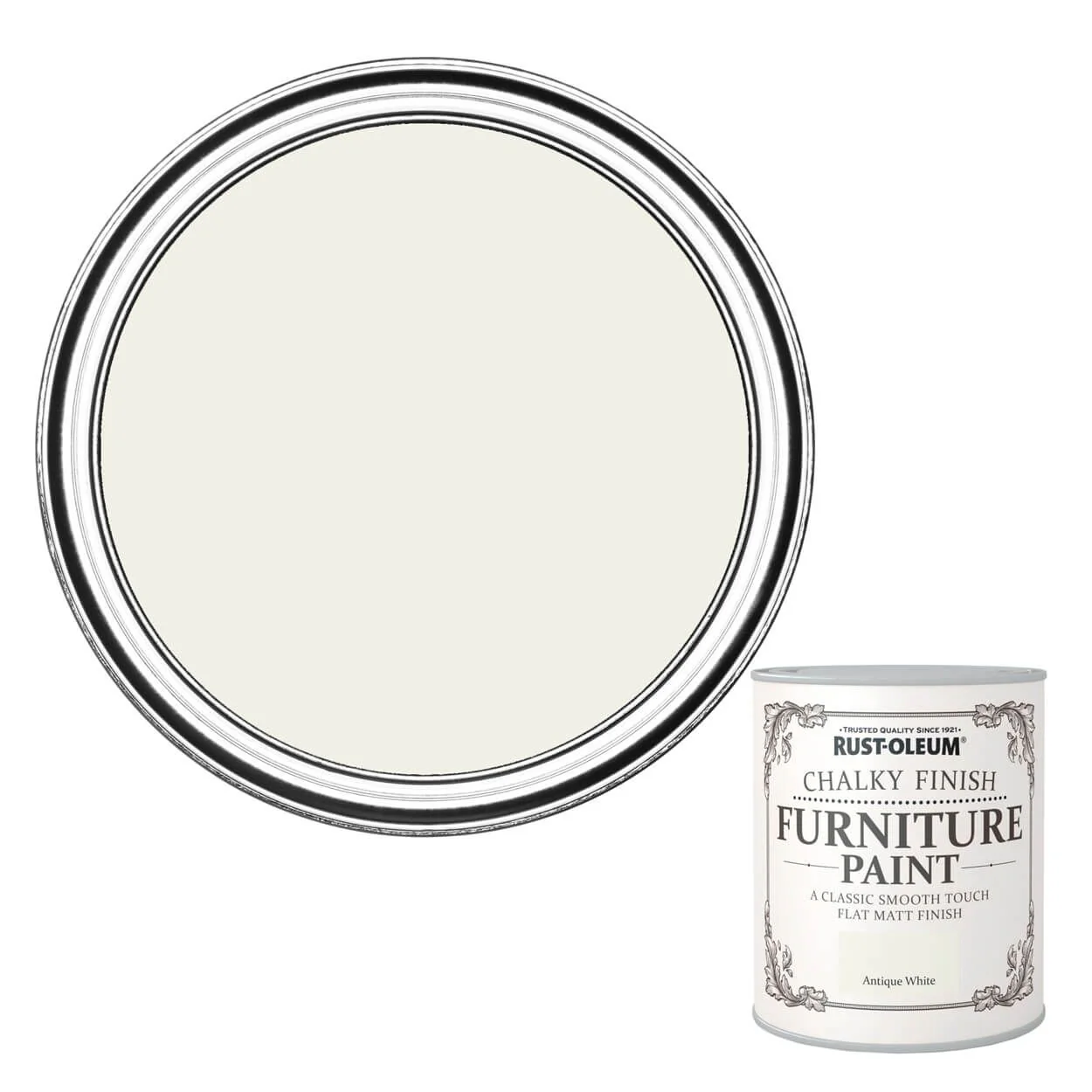 Rust-Oleum Chalky Finish Furniture Paint - Antique White