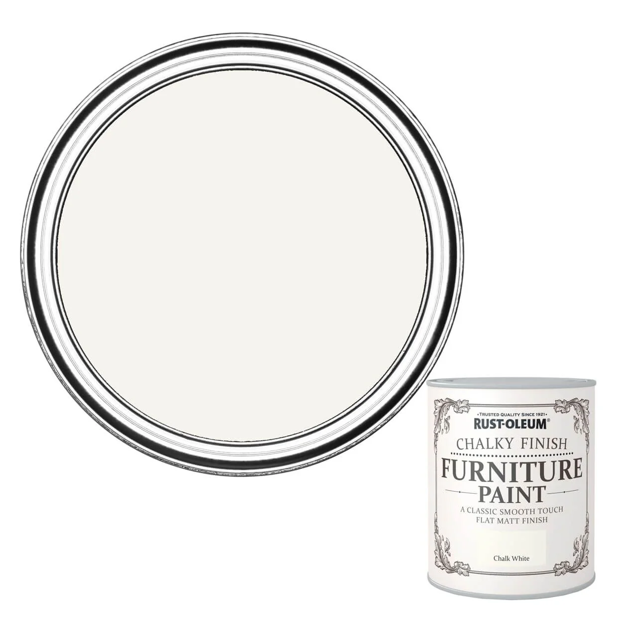 Rust-Oleum Chalky Finish Furniture Paint - Chalk White
