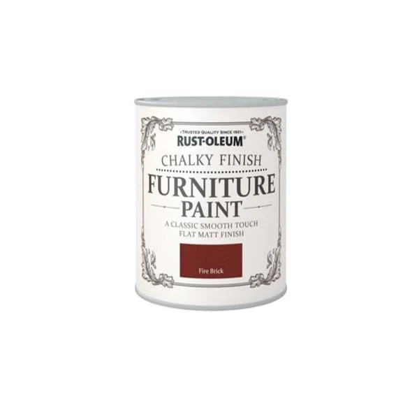 Rust-Oleum Chalky Finish Furniture Paint - Fire Brick