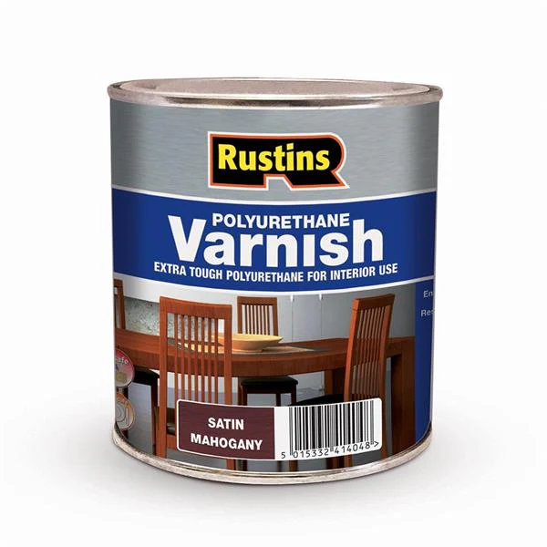Rustins Polyurethane Varnish - Satin Mahogany