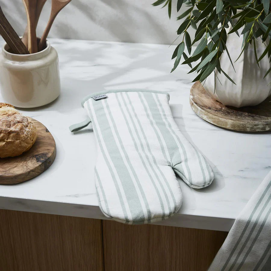 Sage Stripe Oven Gauntlet - Image 2