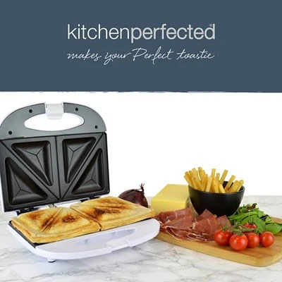 KitchenPerfected 2 Slice Sandwich & Omelette Maker - White - Image 4
