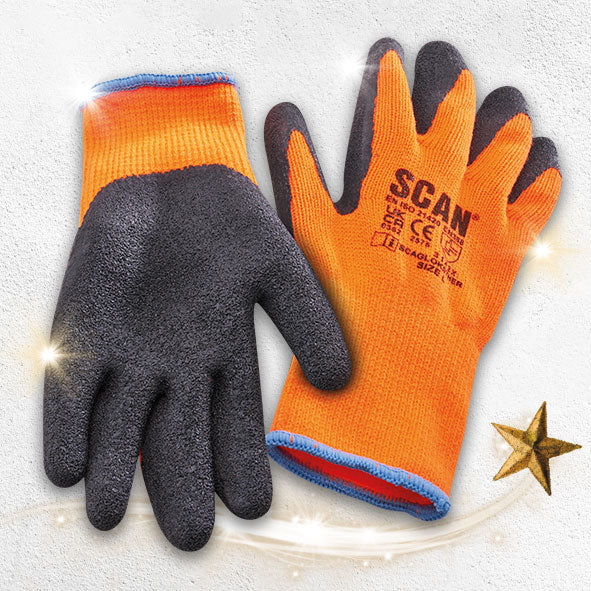 Scan Dipped Thermal Latex Gloves 3 Pairs - Image 3