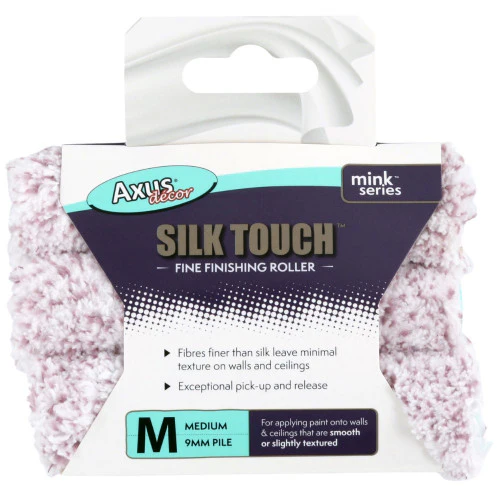 Axus Silk Touch Mini Roller, Medium Pile 4 Inch Triple Pack