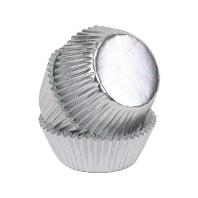 Silver Mini Baking Cases – Pack of 45