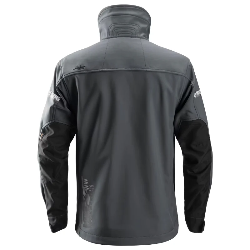 Snickers 1200 Allround Work Soft Shell Jacket | Steel Grey & Black - Image 2