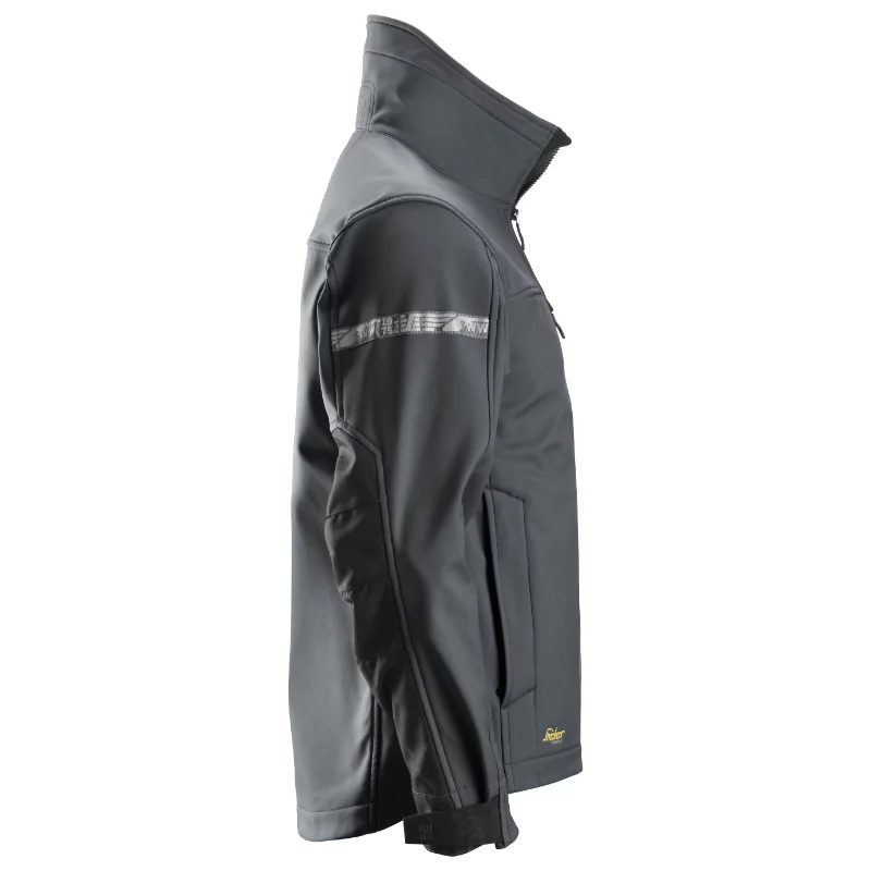 Snickers 1200 Allround Work Soft Shell Jacket | Steel Grey & Black - Image 3