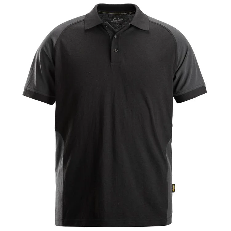 Snickers 2750 AllRoundWork Polo Shirt | Black Grey