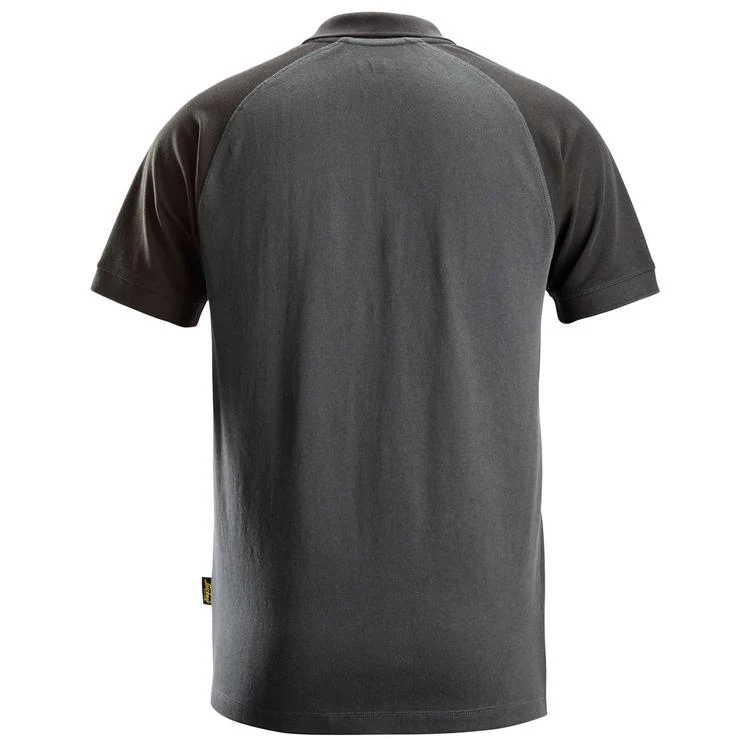 Snickers 2750 AllRoundWork Polo Shirt | Grey Black - Image 2