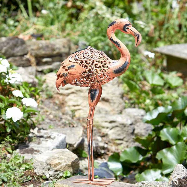 Solar Garden Solar Silhouette Flamingo - Image 2