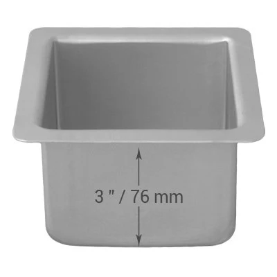 Square Cake Pan – 4in x 4in x 3in - Image 2