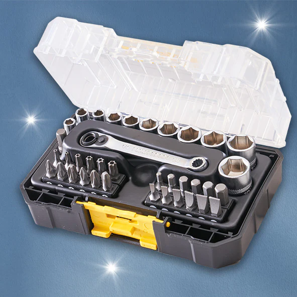 Stanley FatMax 37 Piece 1/4" Socket & Bit Set - Image 2