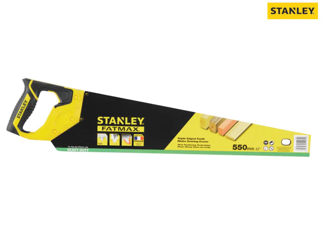 Stanley Jet Cut Heavy-Duty Handsaw 550mm (22in) 7 TPI - Image 2