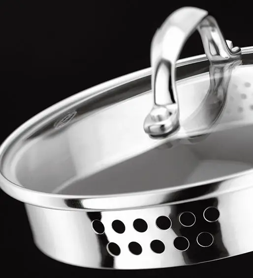 Stellar 5 Piece Draining Saucepan Set - Image 3
