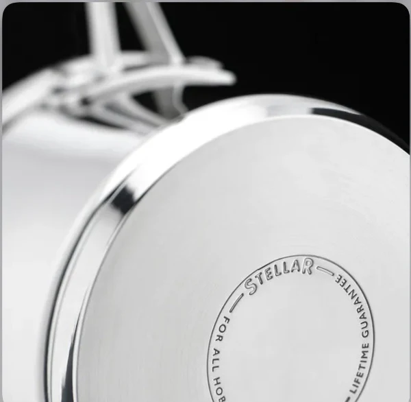 Stellar 7000 24 cm Stainless Steel Stockpot - Image 3