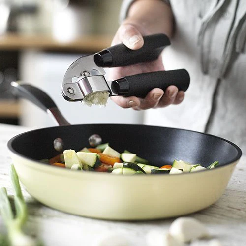 Stellar Garlic Press, Stainless Steel, Black - Image 2