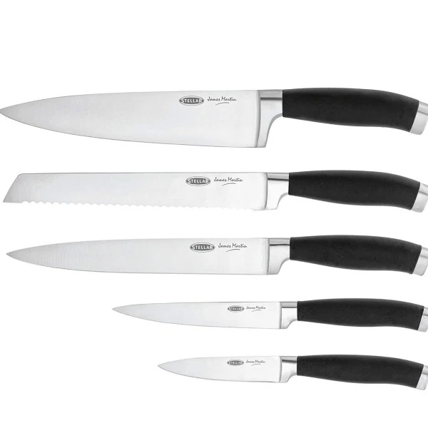 Stellar James Martin 5 Piece Knife Block Set - Image 5