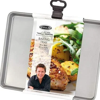 Stellar James Martin Non-Stick Baking Tray,  24cm x 18cm x 1.5cm