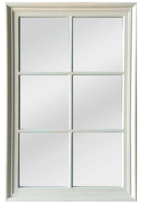 Sutton Cream Window Frame Mirror