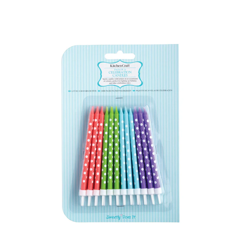 Sweetly Does It Pack of 24 Birthday Candles - Image 2