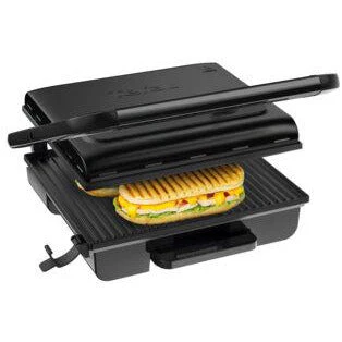 Tefal 2000W Inicio Adjust 8 Portions Versatile Health Grill Panini Maker- Black - Image 2