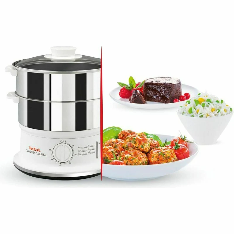 Tefal Convenient Series Stainless Steel Steamer VC145140 - Image 4