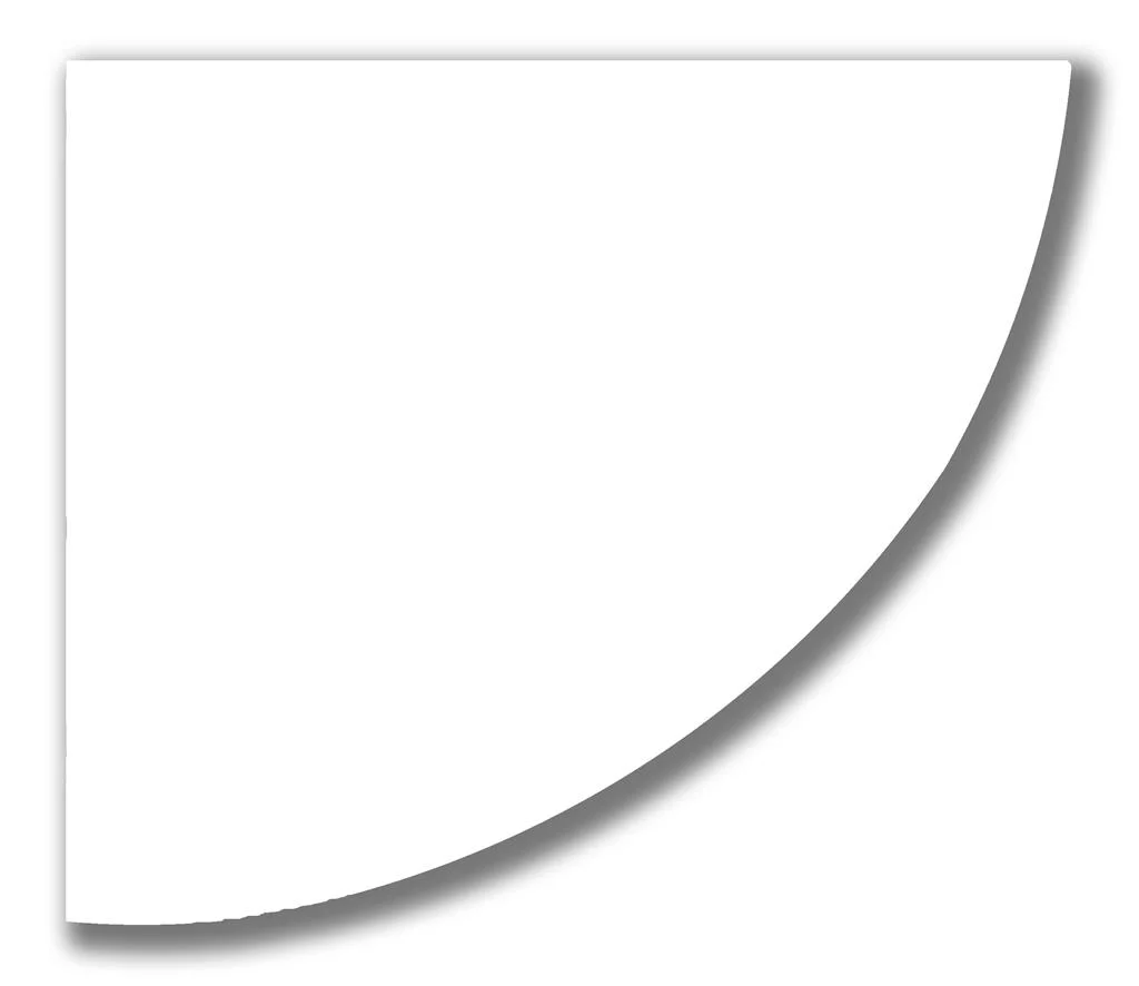 TEMA Corner Shelf 200 X 200 X 15 White