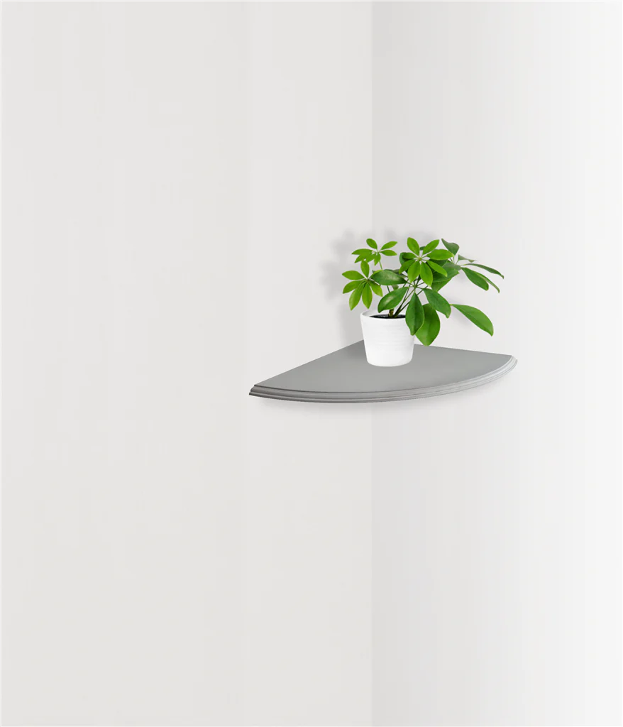 TEMA Corner Shelf 400 X 400 X 15 Grey - Image 2