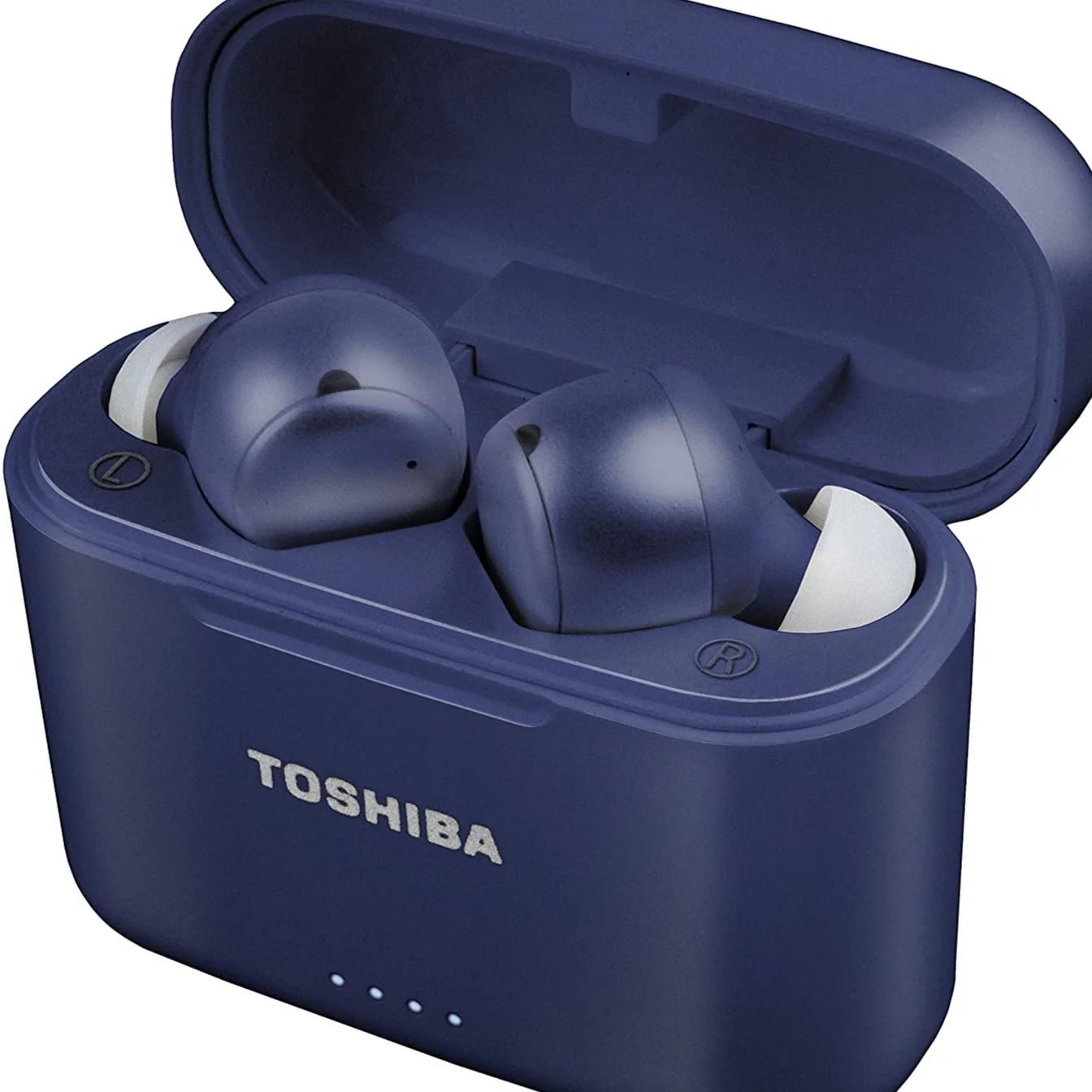 Toshiba Air Pro 2 True Wireless Stereo Earphones with Qi Wireless Charging, Blue (RZE-BT750E) - Image 2