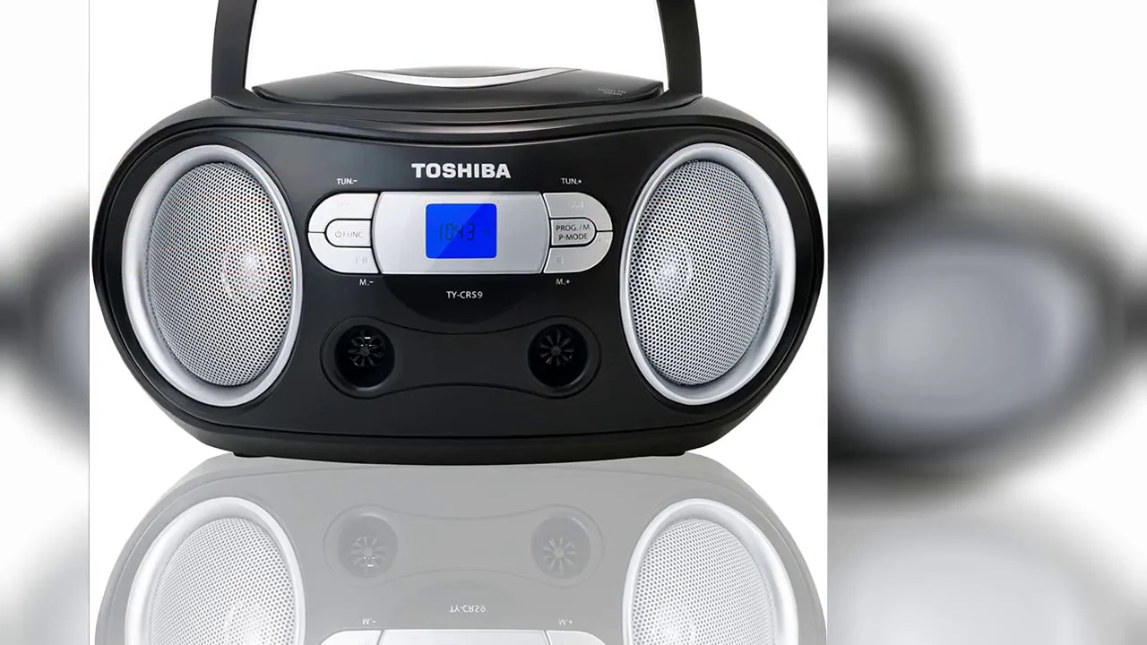 Toshiba Portable CD Boombox with Am/FM Stereo and Aux Input - Image 3