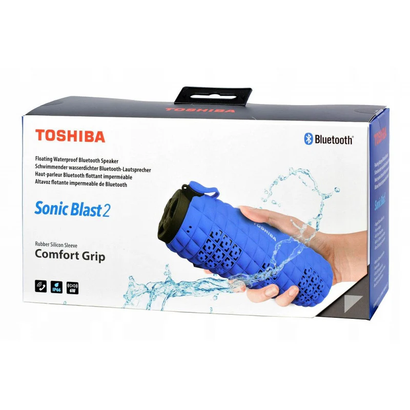 Toshiba Waterproof Floating Sonic Blast2 Bluetooth Speaker Blue