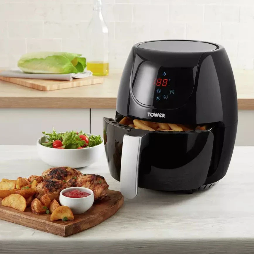 Tower 4L Digital Air Fryer - Black - Image 3