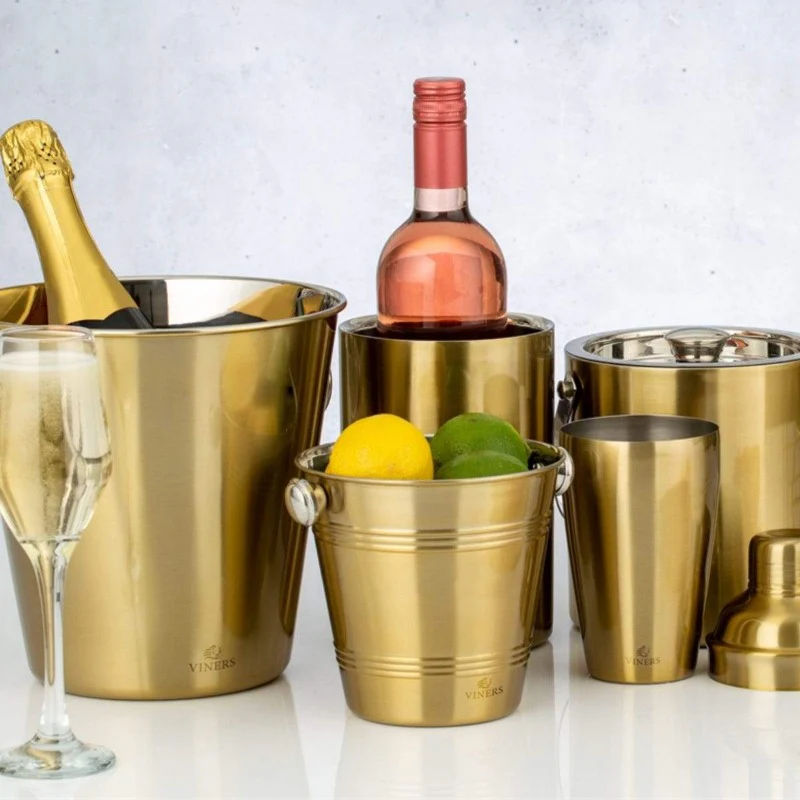 Viners Barware 4L Gold Champagne Bucket - Image 3