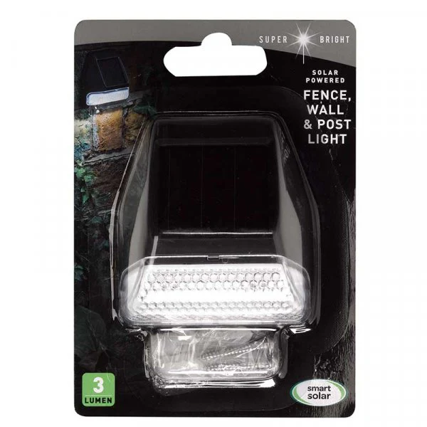 Wall, Fence & Post Solar Garden Light 3 Lumen 4 Pack - Image 3