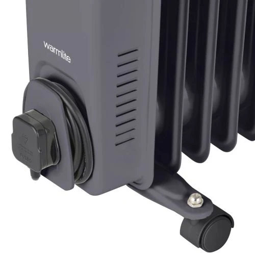 Warmlite 9 Fin 2KW Oil Filled Radiator - Dark Titanium - Image 4