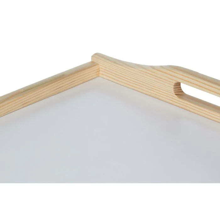 White Top Wooden Bed Tray - Image 4