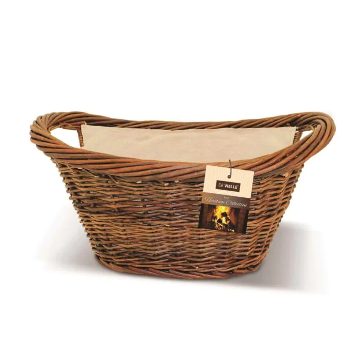 Wicker Basket Oval Natural