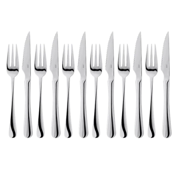 Judge Windsor 12 Piece Steak Knife & Fork Set