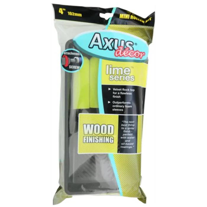 Axus Wood Sublime Mini Roller Kit (2 x Rollers, Tray & Frame)