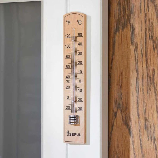Wooden Wall Thermometer - Image 2