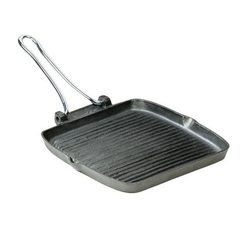 Typhoon World Foods 26.5cm Cast Iron Square Chargriller - Image 2