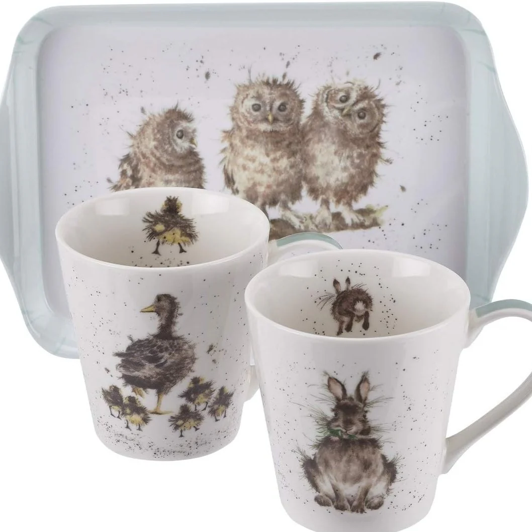 Wrendale Designs Duck & Rabbit Mug & Tray Set - Image 3