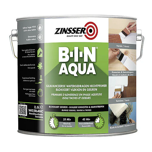 Zinsser BIN Aqua Primer Sealer & Stain Killer - Image 3