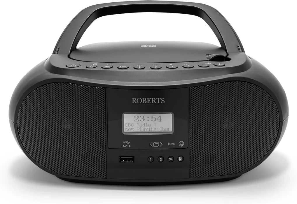 Roberts ZoomBox 4 CD Boombox - Black - Image 8